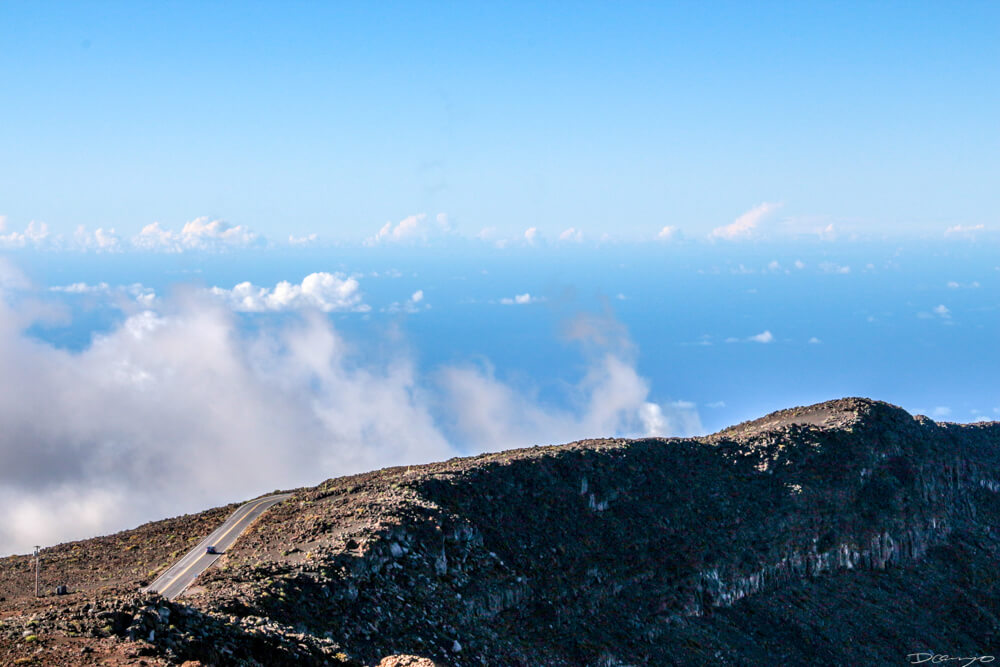 Above the clouds on Mount Haleakala National Park, Hawaii