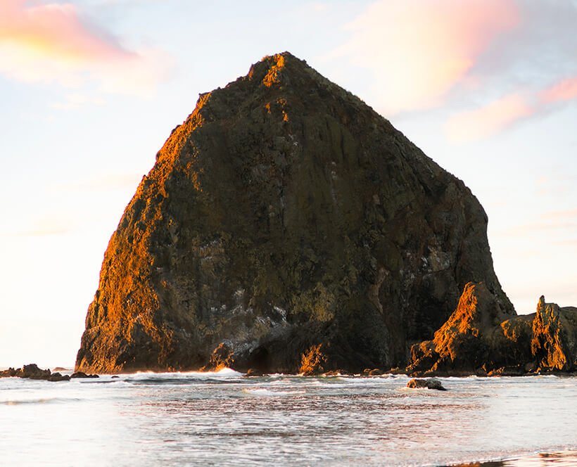 Haystack Rock at Cannon Beach, Oregon